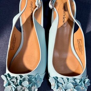 Teal Comfortview sandals